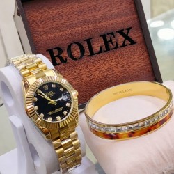Rolex watch with Bangle