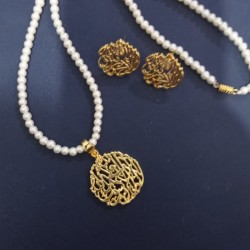 Calligraphy Necklace set